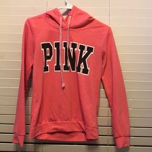 pink hoodie
